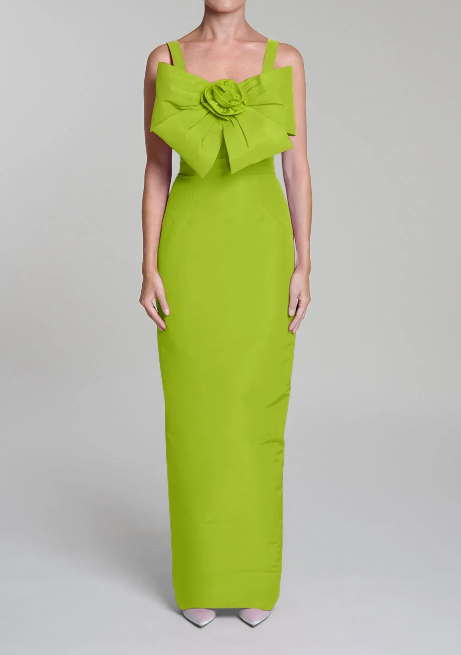 Harper Silk Faille Column Gown