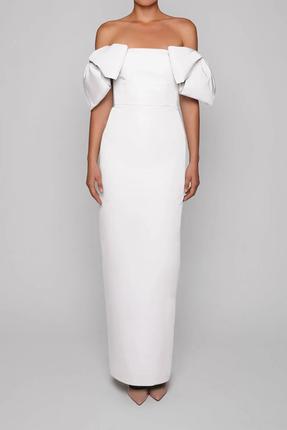 Josephine Silk Faille Column Gown