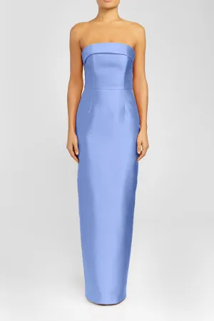 Kelly Silk and Wool Column Gown